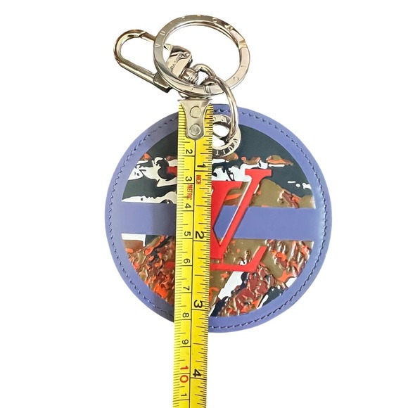 New Louis Vuitton Key Chain Alps Damier Graphite Multi Color LV Key Ring RARE - Picture 10 of 10